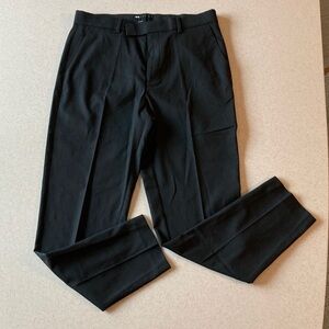 NWT Black Slim Suit Trousers - Tailored Straight Leg Men Size 32/32 **Read Thru